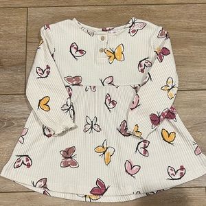 Zara girl cream color dress 12-18m
